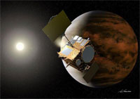 画像:金星探査機「あかつき」イメージ図